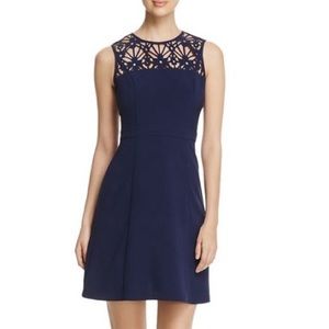 Michael Kors Color Navy, Fit and Flare Dress